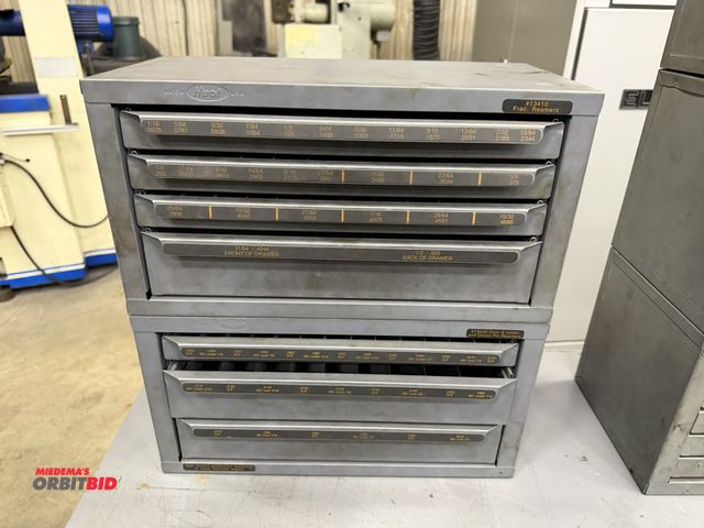 Lot 1-15206 - Lot of (2) Huot reamer organizers, each is 14 3/4" wide x 7.5" deep x 7 3/4" tall, includes assorted...