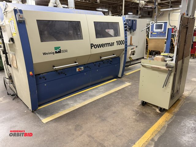 Lot 1-16889 - (1) Weining Power Mat 1000 through feed moulder, variable spindle sequences, 5 up to a max. of 11 sp...