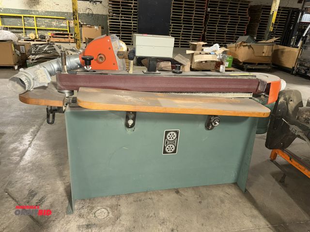 Lot 1-17595 - (1) Crouch, model 205SP, 4" x approx. 56" single sided edge sander, S/N 100993, working condition un...