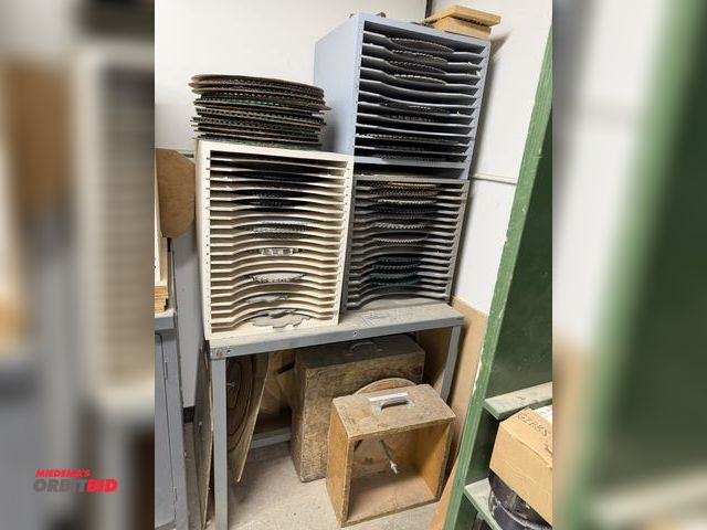 Lot 1-16363 - (1) 36" width x 30" height x 24" depth steel stand with (1) 16.5" width x 22" height x 18" depth, (1...