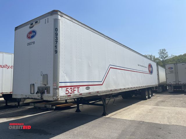 Lot 1-19608 - 2009 Strick 53' Dry Van Trailer 65,000 lb. GVWR, aluminum Super Single rims and tires, aluminum side...