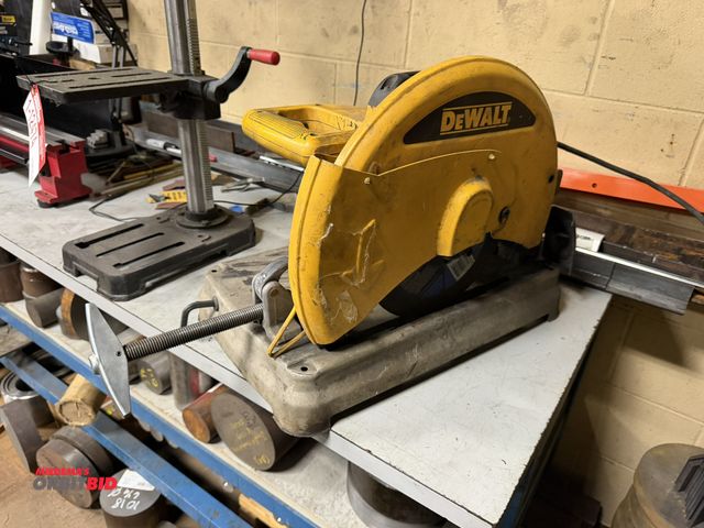 Lot 1-12475 - (1) DeWalt, model D28715, 14" chop saw (120V, single phase input/4000 min RPM).