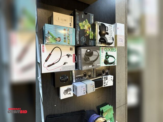Lot 1-11285 - Lot of assorted Bluetooth items, includes Sentry GX85 light up mic headset, wireless headphones, (2)...