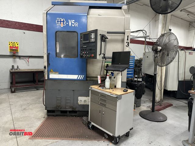Lot 1-19120 - (1) 1999 Hyundai, model HIT-V5R, vertical CNC turning  center, 31.5" swing, 30 HP, 10,000 RPM spindl...