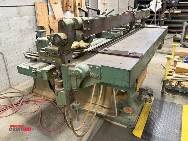 Lot 1-16219 - (1) Castle, model TSM-35, pocket hole machine with 3 phase electric motor, and foot switch, mounted ...