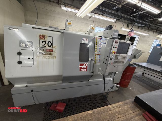 Lot 1-1611 - 2008 Haas SL-20T CNC Turning Center 30-HP Vector Dual Drive, Samchully 8" 3-Jaw Chuck, 10-Position T...