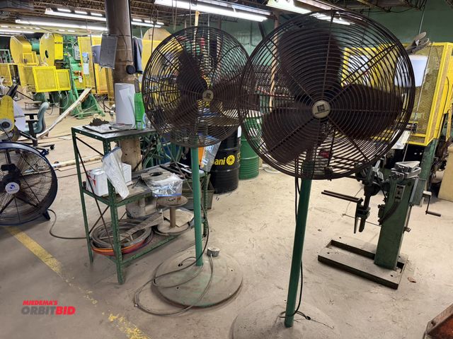 Lot 1-18507 - Lot of (2) Emerson 24" pedestal fans, 110V.