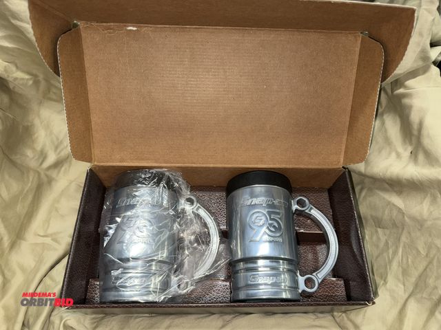 Lot 1-8291 - (1) Snap-On Limited Edition "95th Anniversary Flankard" mug set with original box.