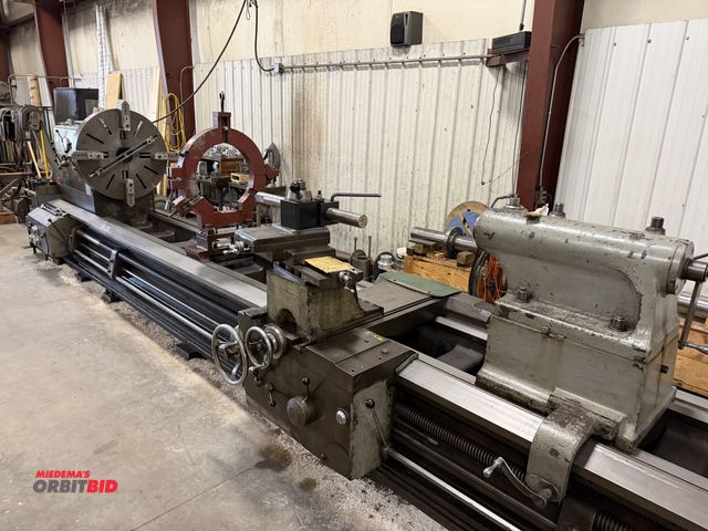 Lot 1-6280 - (1) Demoor (model unknown) engine lathe with 45" max swing, approx. 30' bed, 330" between centers, (...