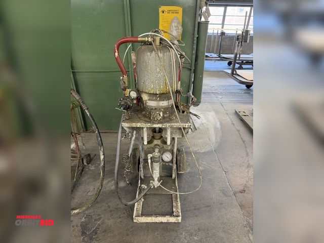 Lot 1-17194 - (1) Graco airless paint sprayer with cart, hose, and Nordson paint gun.