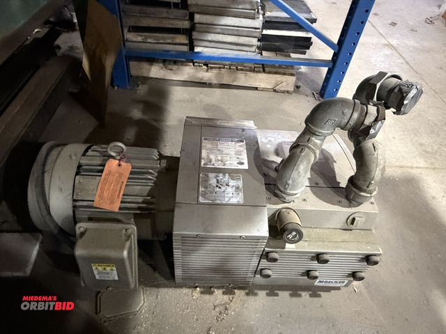 Lot 1-18683 - (1) Becker air pump with a Toshiba, 10 HP, 230/460V, 3 phase electric motor, working condition unkno...