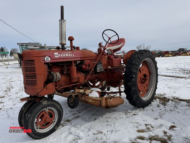 Lot 1-11774 - (1) McCormick Farmall Super C, narrow front end 2-WD tractor, 4-cylinder gas engine, Woods 72" wide ...