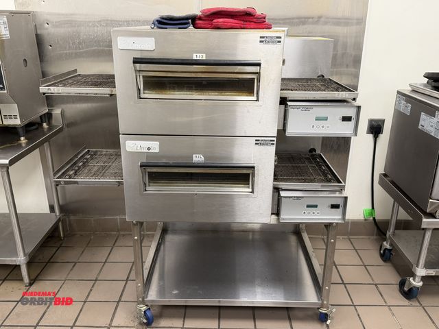 Lot 1-11107 - (1) Lincoln, model 1130-000-VKF005, 208V, single phase, electric dual level pizza conveyor oven (10 ...