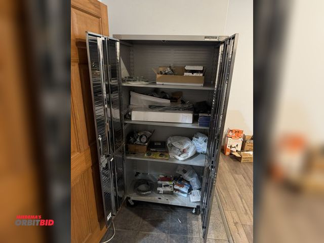 Lot 1-19612 - (1) Seville Classics Ultra HD 36" width x 72" height x 18" depth 2-door steel cabinet on casters wit...