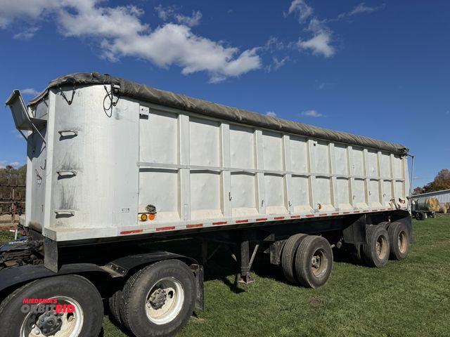 Lot 1-15830 - (1) Fast manufacturing aluminum dump trailer, unknown VIN, PLATE # D388013