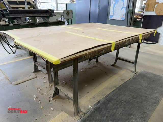 Lot 1-16179 - Lot of (2) 72" width x 34" height x 29" depth steel stands.