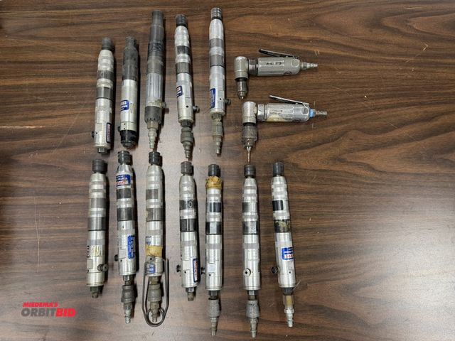 Lot 1-16871 - Lot of assorted pneumatic drill drivers.