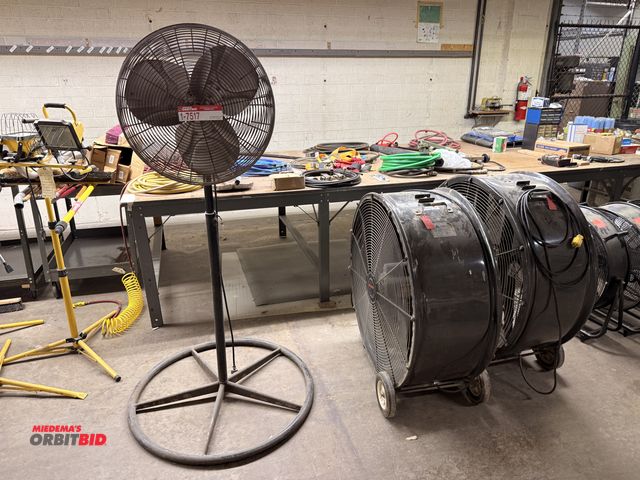 Lot 1-7517 - Lot Of (3) Shop Fans