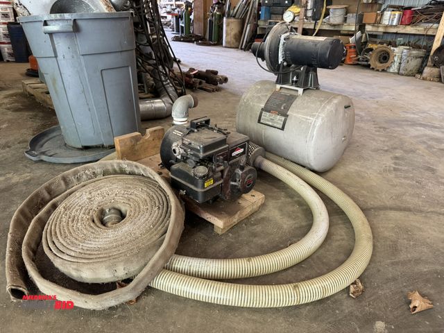 Lot 1-14233 - (1) Sears Craftsman shallow well water system pump, 1/2 HP, and (1) Briggs &amp; Stratton trash pump...