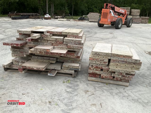 Lot 1-17858 - (2) skids of assorted,poured wall forms.  Includes 3’ x 14”, 4’ x 12”, 5’ x 4”, 3’ x 16” and more.