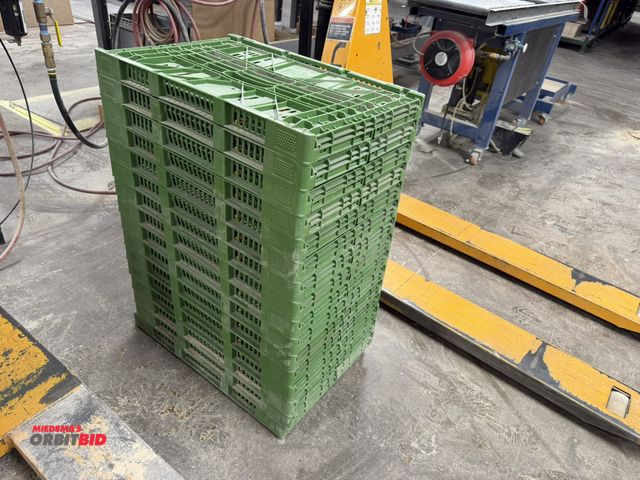 Lot 1-16443 - Lot of (16) Cleverbox plastic collapsible baskets, approx. 24" x 15.5" x 9" tall.