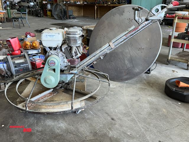 Lot 1-14119 - (1) Whiteman 42" gas powered, walk-behind power trowel with a Honda 11 HP gas engine, engine pulls t...