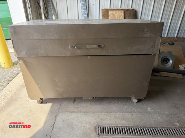 Lot 1-13159 - (1) Watchman II flip-top, lockable jobox, 60" wide x 30" deep x approx. 42" tall, on casters.