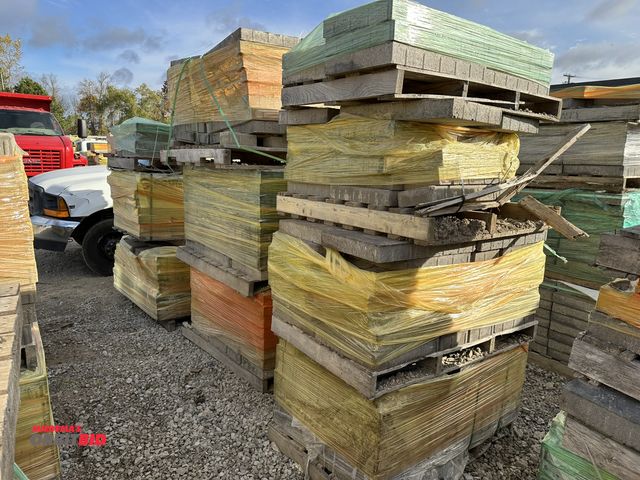 Lot 1-15775 - Lot of (10) skids of assorted pavers, sizes include 23.5" x 15.5" x 2 5/8" thick, 13 3/4" x 8 1/4" x...