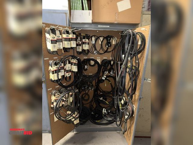 Lot 1-17207 - (1) 36" width x 72" height x 18" depth Tennsco 2-door steel cabinet with contents of assorted drive ...