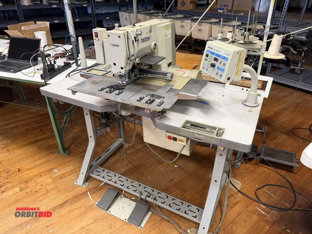 Lot 1-4654 - (1) Brother PAS-326LE22-1, industrial programmable electronic pattern sewing machine, Brother BAS-30...