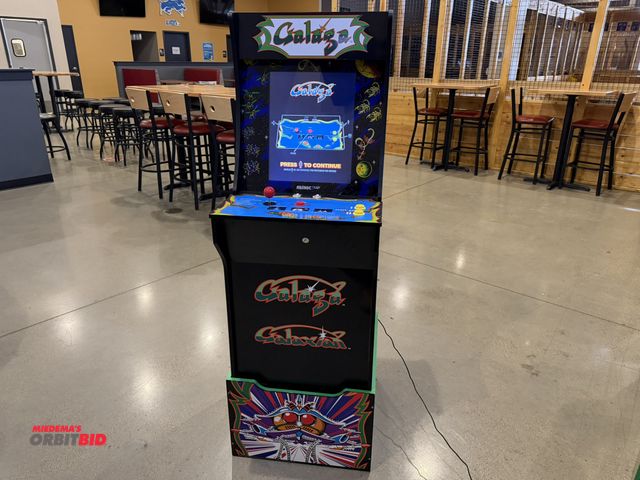 Lot 1-11188 - (1) Arcade 1-↑ model 7663 multi-game mini arcade game unit, with "Galaga and Glaxian" games on it,  ...