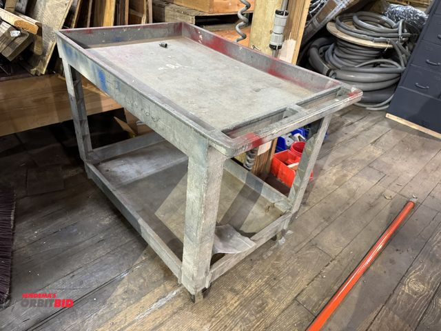 Lot 1-4313 - Lot of (1) Rubbermaid plastic service cart, 36" x 24".