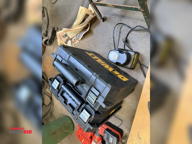 Lot 1-18531 - Lot including (1) DeWalt, model DW991, 3/8" VSR, adjustable cut, 14.4V cordless drill with case (inc...