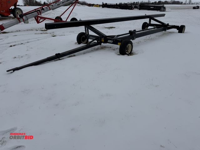 Lot 1-11732 - (1) Easy Trail, Inc., 680 header cart, 20.5 x 8-10 tires, 26' long header bar, S/N K2215767.