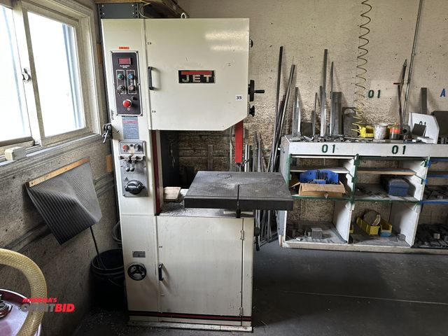 Lot 1-17656 - (1) Jet, model VBS-2012, vertical band saw, S/N 7095573, with blade speed control readout (SFPM), 48...