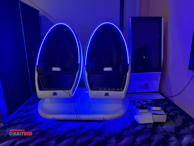 Lot 1-11261 - (1) Guangzhou Steki Amusement Company Virtual Reality Chair Simulator, dual seat, item #OS2002, 110V...