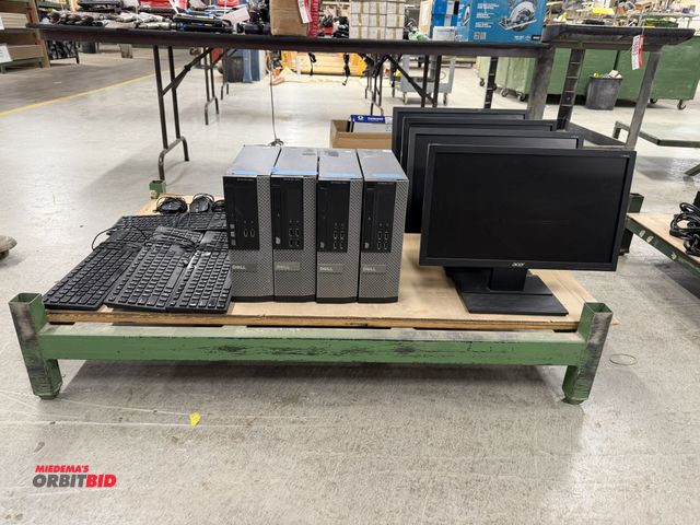 Lot 1-16768 - (4) Dell Optiplex computer towers, includes 3 model 7010, and 1 model 3080, computers have been wipe...