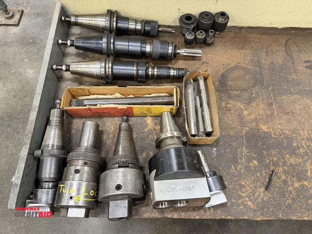 Lot 1-948 - Lot of assorted tooling, including various tool holders with attached taps, includes (1) Criterion i...