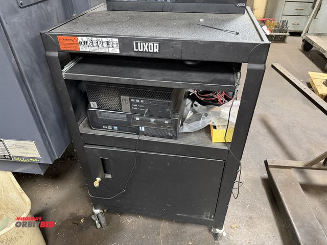 Lot 1-12555 - (1) Luxor 24" width x 37.5" height x 18" depth rolling computer stand with locking casters, lower ca...