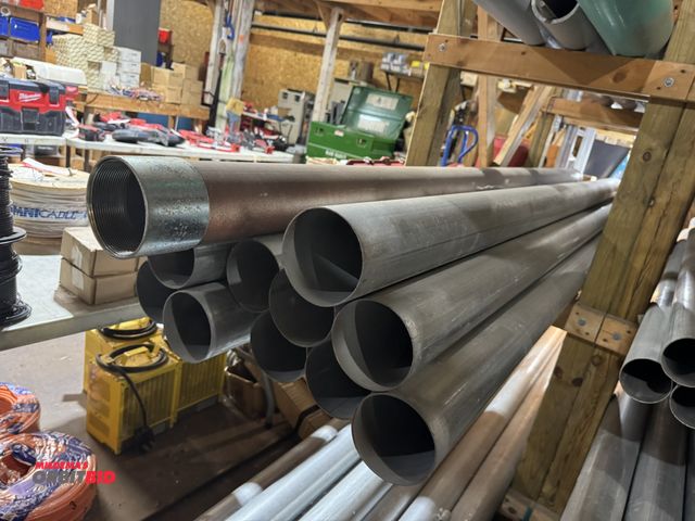 Lot 1-4436 - Lot of 100' of 4" EMT, and 10' of 4.5" Ridgid pipe.