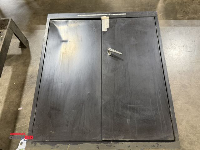 Lot 1-5435 - (1) 36" width x 42" height x 18" depth, 2-door steel cabinet.