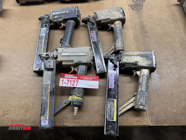 Lot 1-7127 - (4) Duo-Fast Pneumatic Staplers