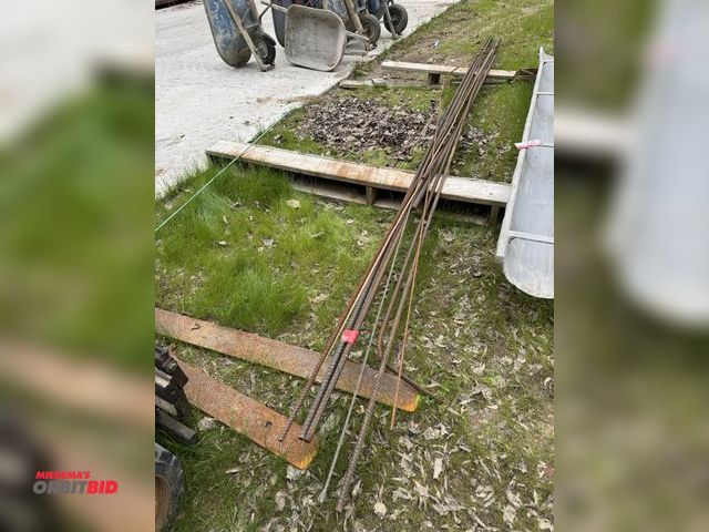 Lot 1-18715 - Lot of assorted concrete bar, (3) sticks of 20' long x 1" diameter, (1) 3/4" x approx. 16', (1) 10' ...