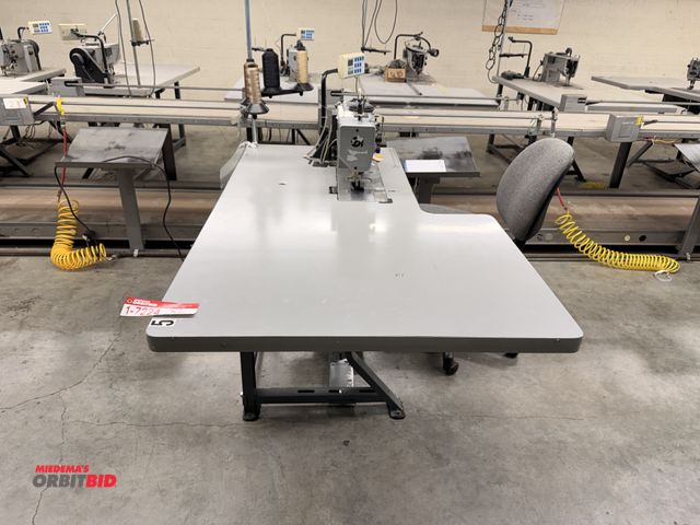 Lot 1-7224 - Lot Of (3) Durkopp Adler Sewing Machine Equipped W/ Elka V 720 Digital Display; Foot Pedal Operation...