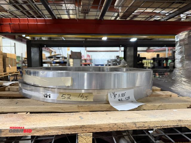 Lot 1-18683 - Lot of (2) 3/4" x .020" raw aluminum coils.