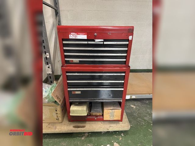 Lot 1-7191 - Sears Craftsman Multi-Drawer Tool Chest, includes: Contents, Hand Tools, Power Tools