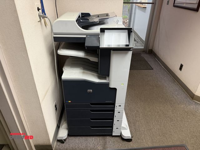 Lot 1-12551 - (1) Hewlett Packard LaserJet 700, Color MFP M775 coper/flatbed scanner/printer, with approx. 8" touc...
