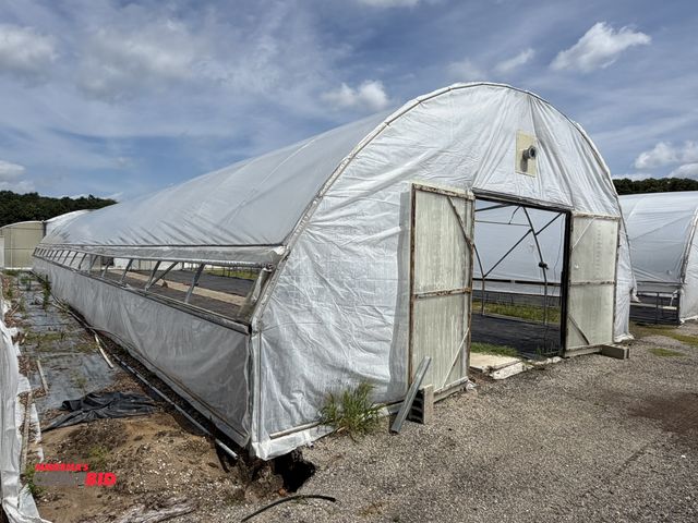 Lot 1-9981 - (1) 30' wide x 96' long greenhouse, manual aluminum roll up side, and 1 manual steel roll up side, w...