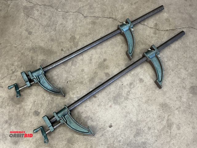 Lot 1-6148 - Set of (2) Wilton approx. 30" heavy duty bar clamps.