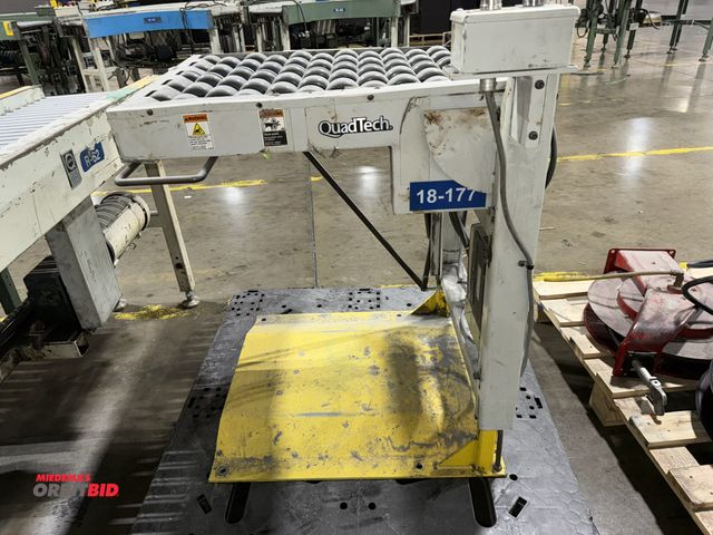 Lot 1-5302 - (1) QuadTech, model HT146, lift bump conveyor, S/N C404617.2.1.1, manufactured in 2015, 120V, single...